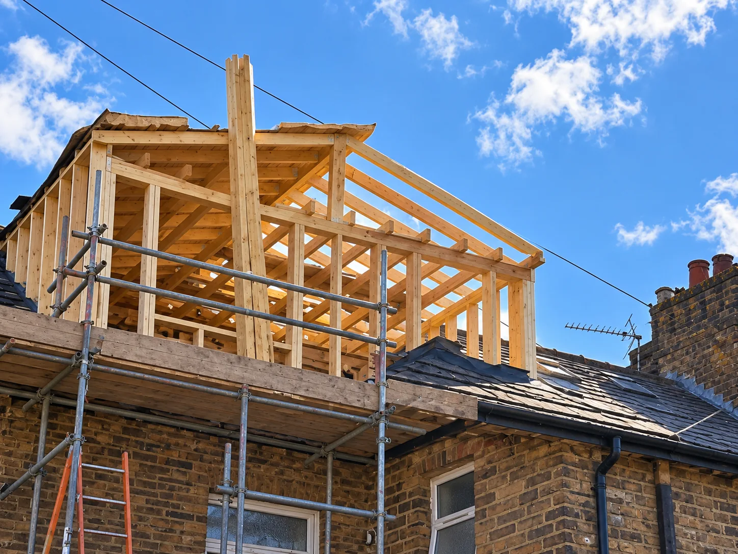 Dormer timber framing — ALB Construction project photograph