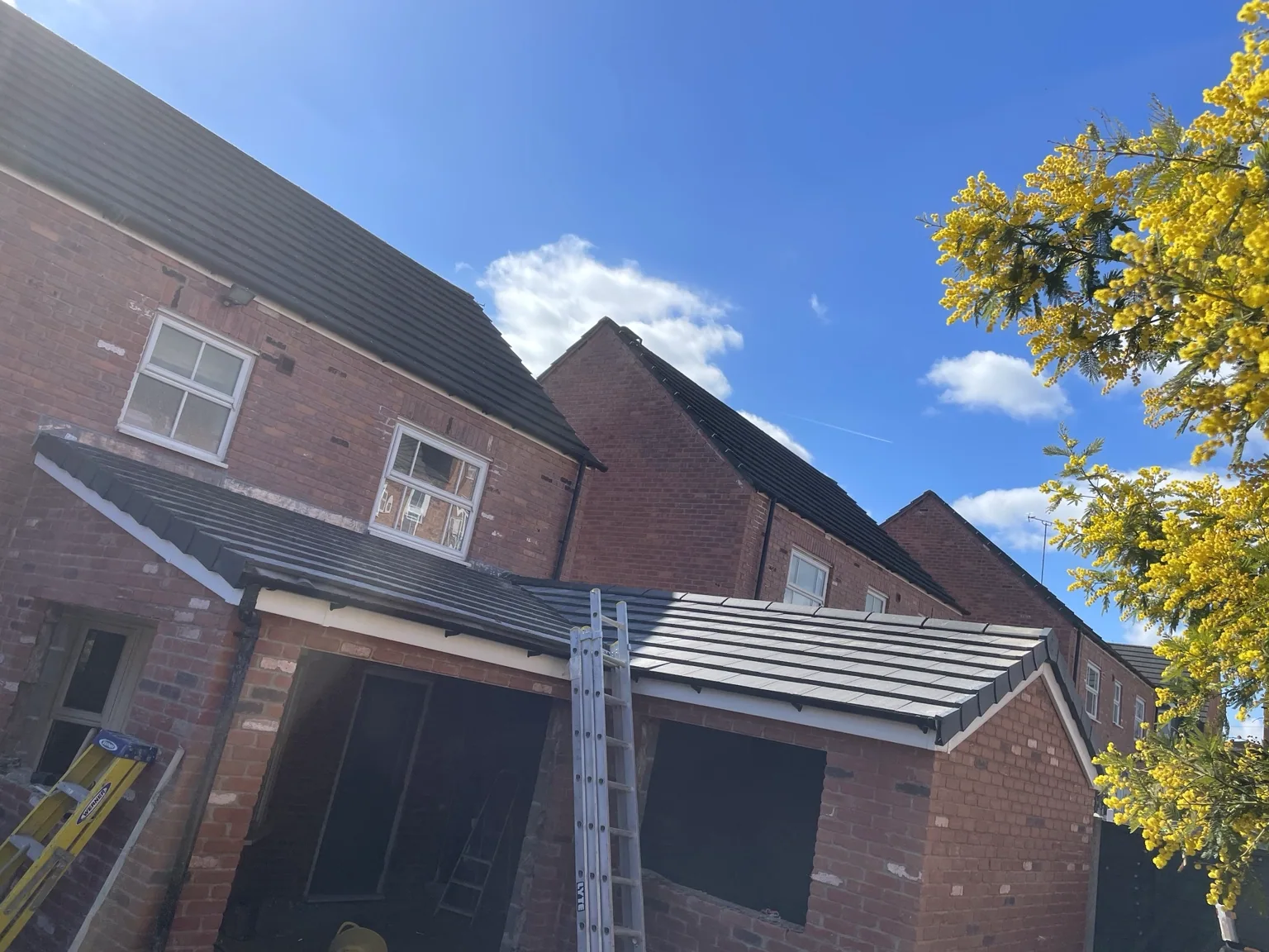 Pitched roof installation — ALB Construction project photograph
