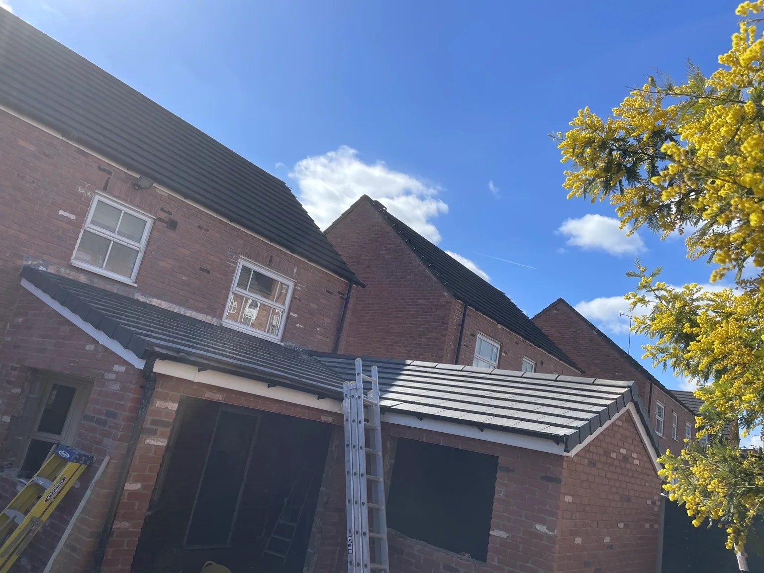 Pitched roof installation — ALB Construction project photograph