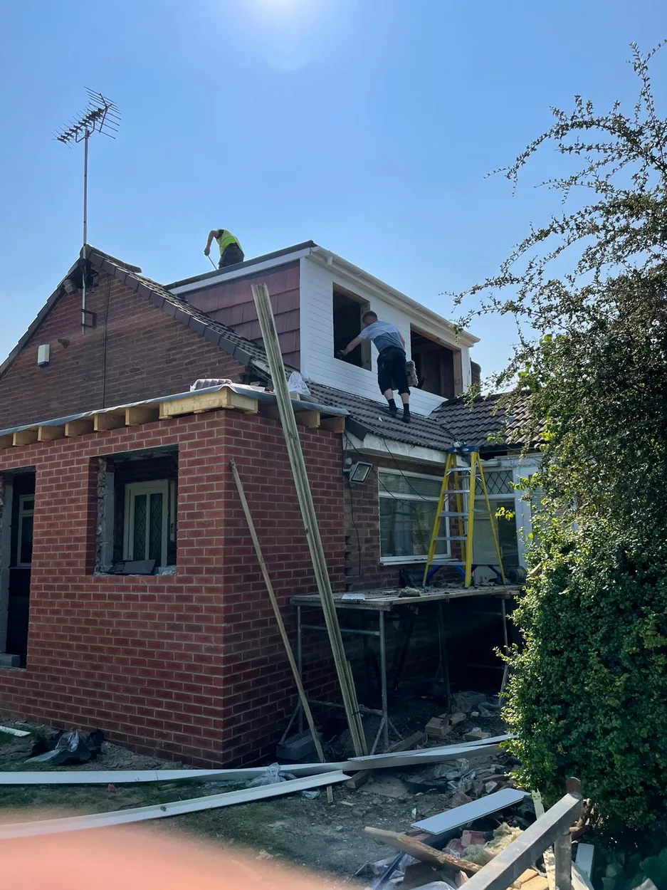 Dormer conversion in progress — ALB Construction project photograph