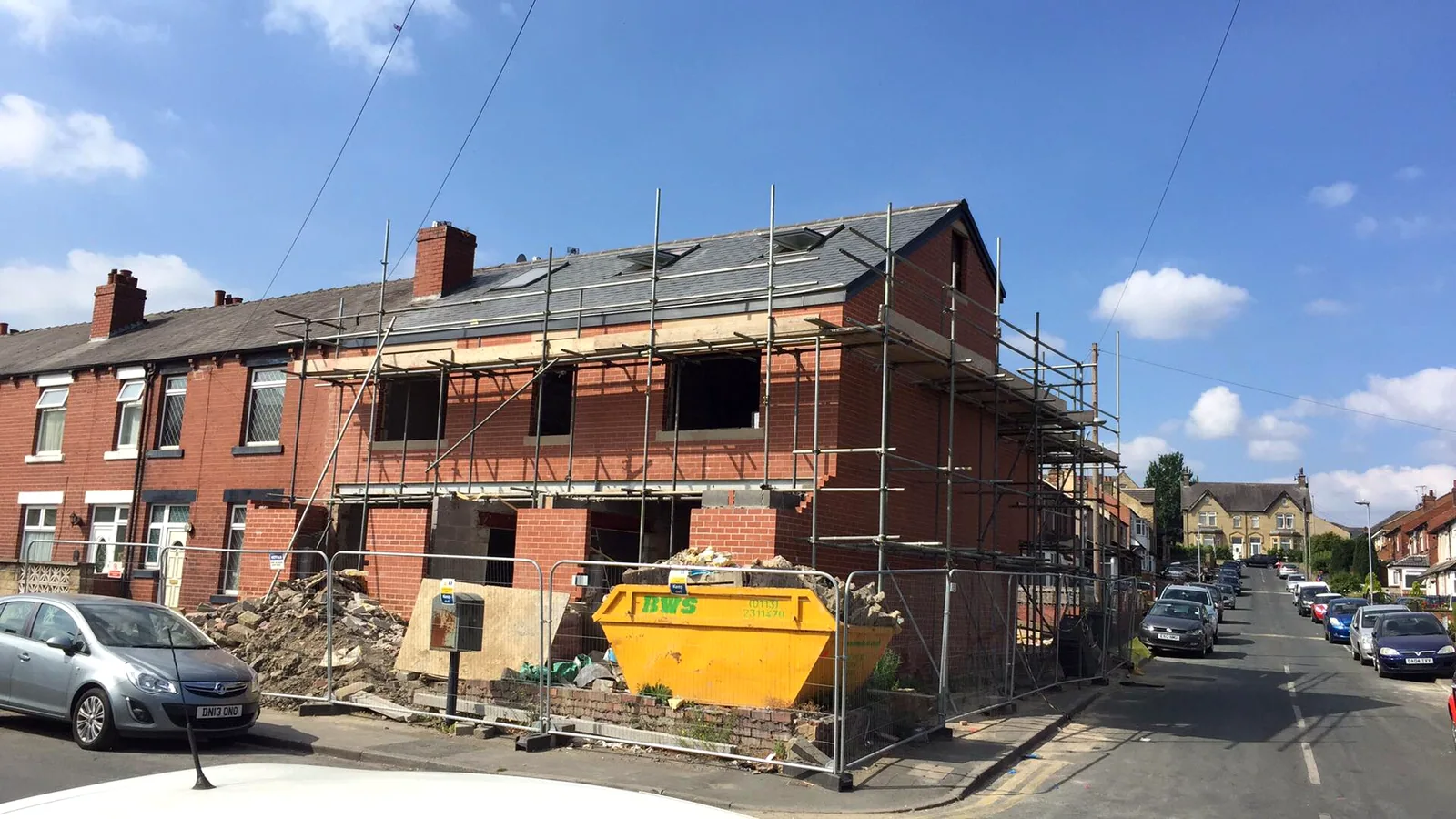 House conversion scaffolding — ALB Construction project photograph