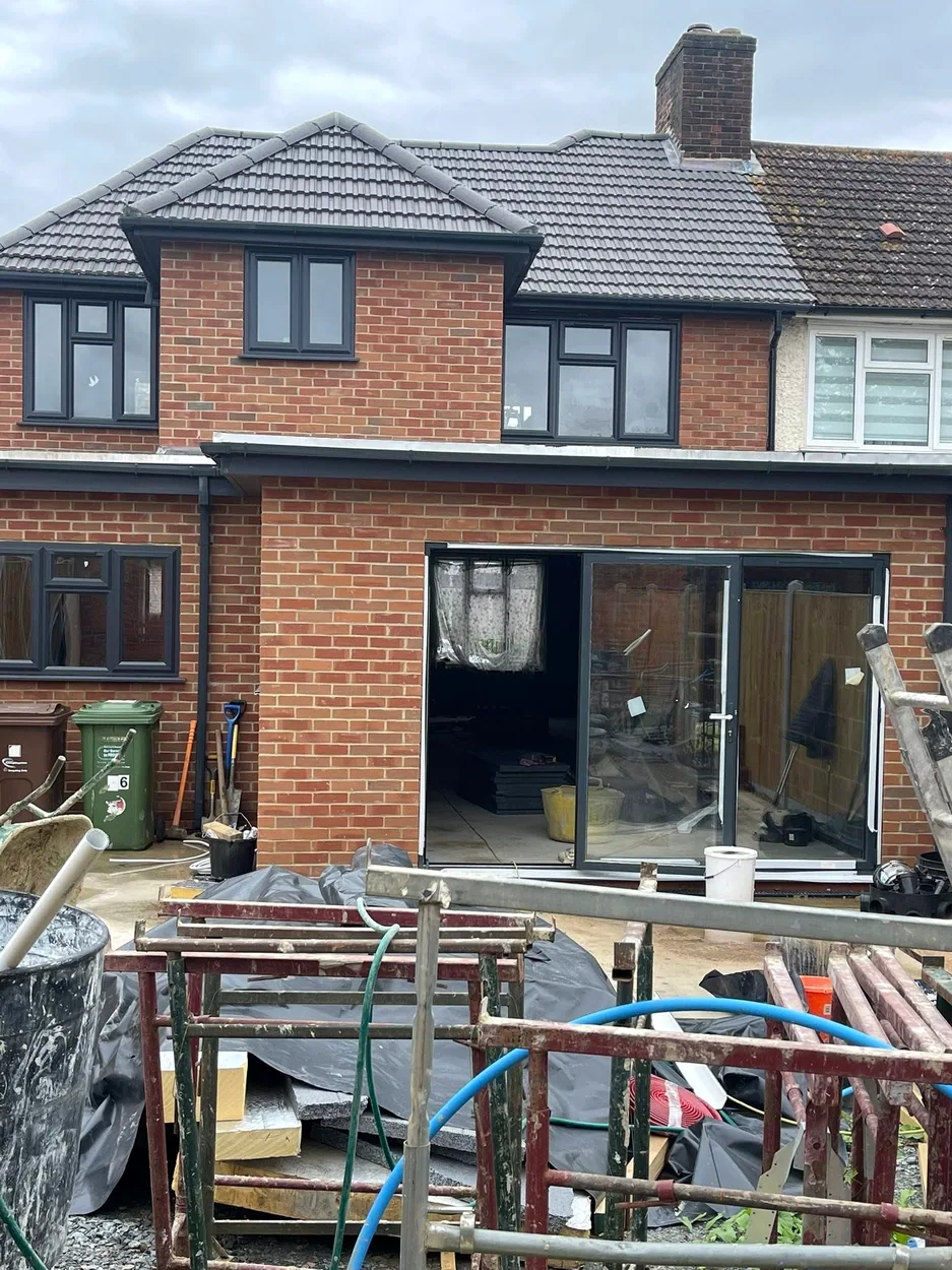 Brick extension build — ALB Construction project photograph