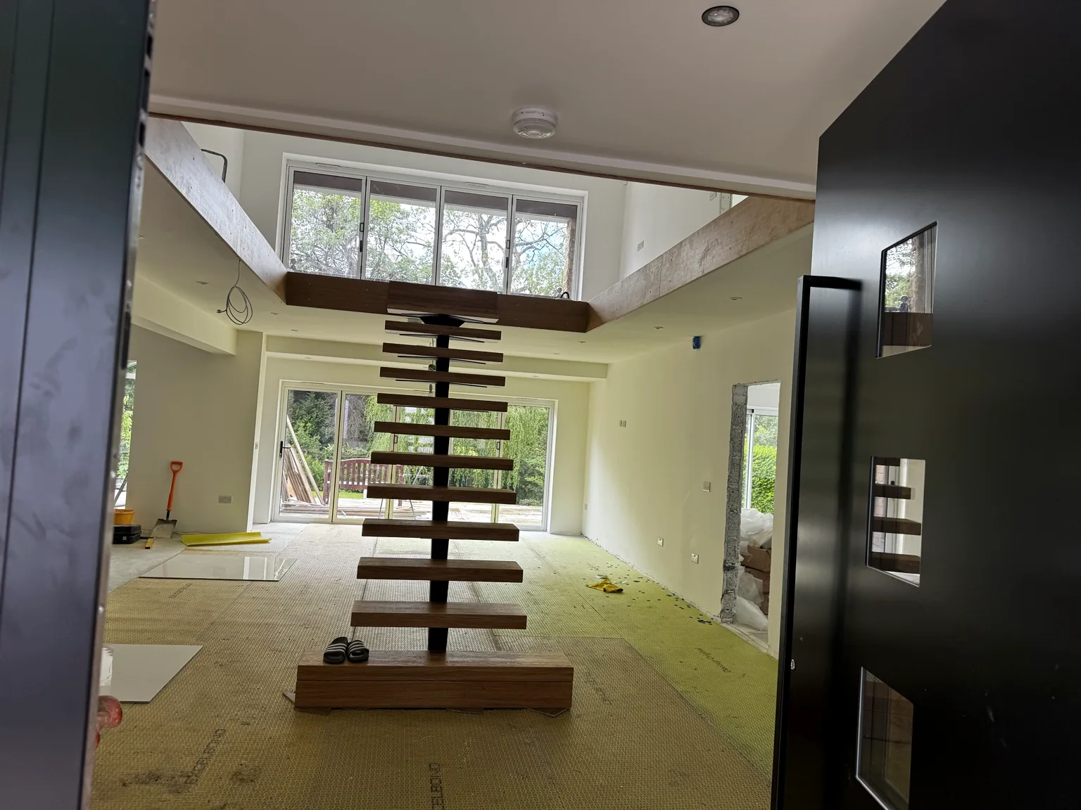 Timber stair feature — ALB Construction project photograph